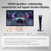 TESmart.DE THK401-X4-EUBK KVM Switch 4-Port KVM für Apple Studio Display – Bis zu 6K@60Hz / 5K@120Hz, kompatibel mit Thunderbolt™ 4- und HDMI-Geräten 4-Port KVM für Apple Studio Display – Kompatibel mit Thunderbolt™ 4- und HDMI-Geräten