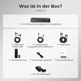 TESmart.DE THK401-X4-EUBK KVM Switch 4-Port KVM für Apple Studio Display – Bis zu 6K@60Hz / 5K@120Hz, kompatibel mit Thunderbolt™ 4- und HDMI-Geräten 4-Port KVM für Apple Studio Display – Kompatibel mit Thunderbolt™ 4- und HDMI-Geräten