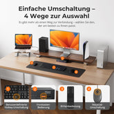 TESmart.DE THK401-X4-EUBK KVM Switch 4-Port KVM für Apple Studio Display – Bis zu 6K@60Hz / 5K@120Hz, kompatibel mit Thunderbolt™ 4- und HDMI-Geräten 4-Port KVM für Apple Studio Display – Kompatibel mit Thunderbolt™ 4- und HDMI-Geräten