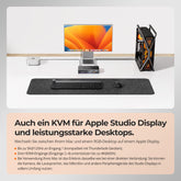 TESmart.DE THK401-X4-EUBK KVM Switch 4-Port KVM für Apple Studio Display – Bis zu 6K@60Hz / 5K@120Hz, kompatibel mit Thunderbolt™ 4- und HDMI-Geräten 4-Port KVM für Apple Studio Display – Kompatibel mit Thunderbolt™ 4- und HDMI-Geräten