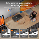 TESmart.DE TKS202-X4-EUBK 2-Port Dual-Monitor KVM für Apple Studio Display – Bis zu 5K@60Hz, kompatibel mit Thunderbolt™ 4-Geräten 10617230232513 2-Port Dual-Monitor KVM für Apple Studio Display – Bis zu 5K@60Hz, kompatibel mit Thunderbolt™ 4-Geräten EU Plug