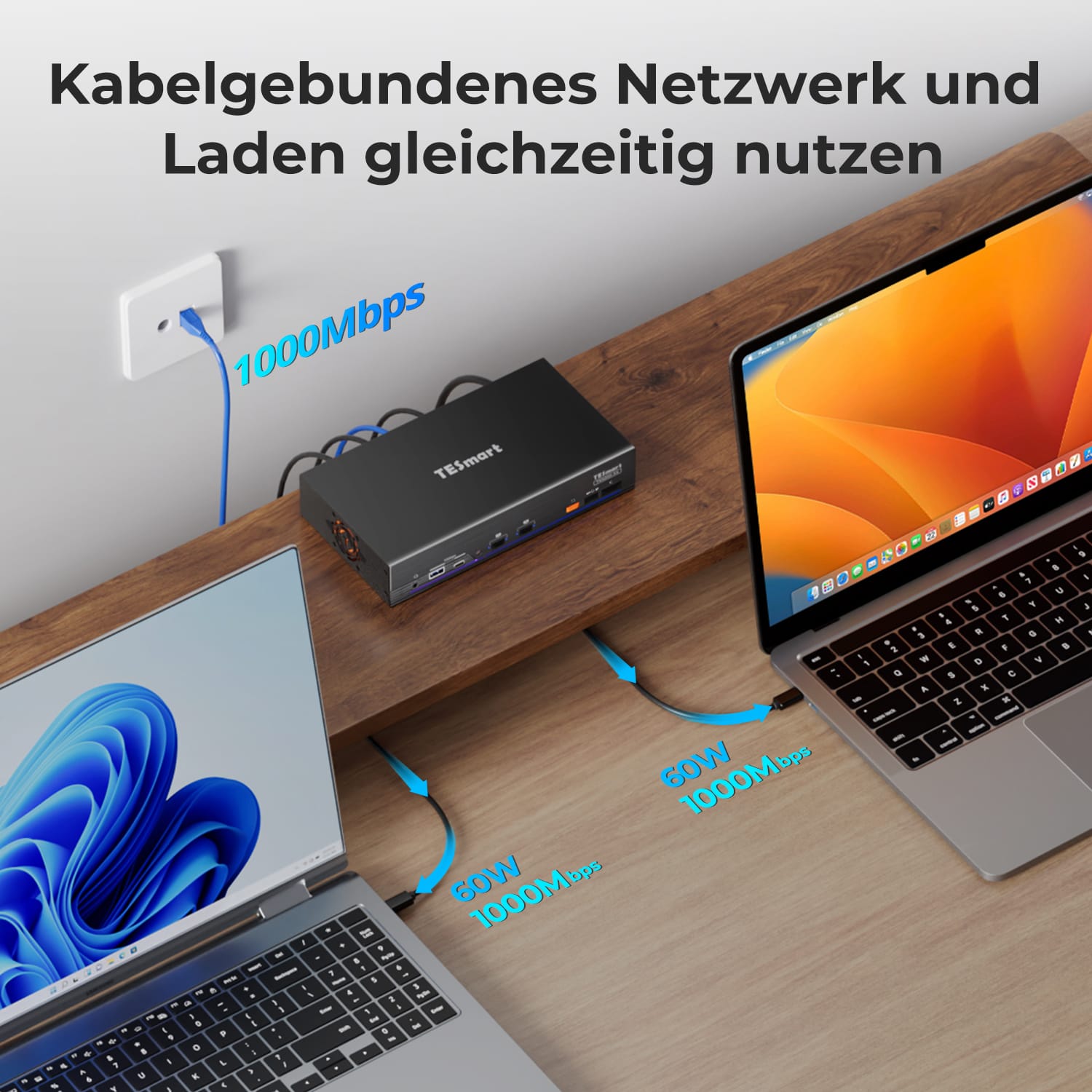 TESmart.DE TKS202-X4-EUBK 2-Port Dual-Monitor KVM für Apple Studio Display – Bis zu 5K@60Hz, kompatibel mit Thunderbolt™ 4-Geräten 10617230232513 2-Port Dual-Monitor KVM für Apple Studio Display – Bis zu 5K@60Hz, kompatibel mit Thunderbolt™ 4-Geräten EU Plug