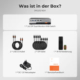 TESmart DKS202-M24-EUBK Dual Monitor KVM Switch DP 1.4 Dual 8K@60Hz KVM Switch Gaming Dock für 2 PCs und 2 Monitore, mit EDID, G-Sync, FreeSync 10652805090631 Dual 8K@60Hz KVM-Switch & Gaming-Dock – DP 1.4, EDID, G-Sync | TESmart EU Plug