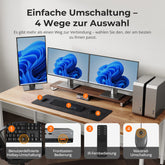 TESmart DKS203-M24-EUBK Drei Monitor KVM Switcher DP 1.4 Triple 8K@60Hz KVM-Switch-Gaming-Dock für 2 PCs und 3 Monitore, mit EDID, G-Sync, FreeSync 10652805090655 DP 1.4 KVM-Switch für 3 Monitore 8K@60Hz mit USB 3.0 Hub | TESmart EU Plug