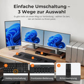 TESmart Drei Monitor KVM Switcher 4 Port Drei-Monitor-KVM-Switch HDMI 4K@60Hz mit USB Hub Triple-Monitor KVM Switch – 4-Port HDMI 4K mit USB-Hub | TESmart