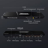 TESmart Dual Monitor KVM Switch 2 Port Dual Monitor KVM Switch HDMI 4K60Hz mit USB Hub 2 Port Dual Monitor KVM Switch HDMI 4K60Hz mit USB Hub TESmart 