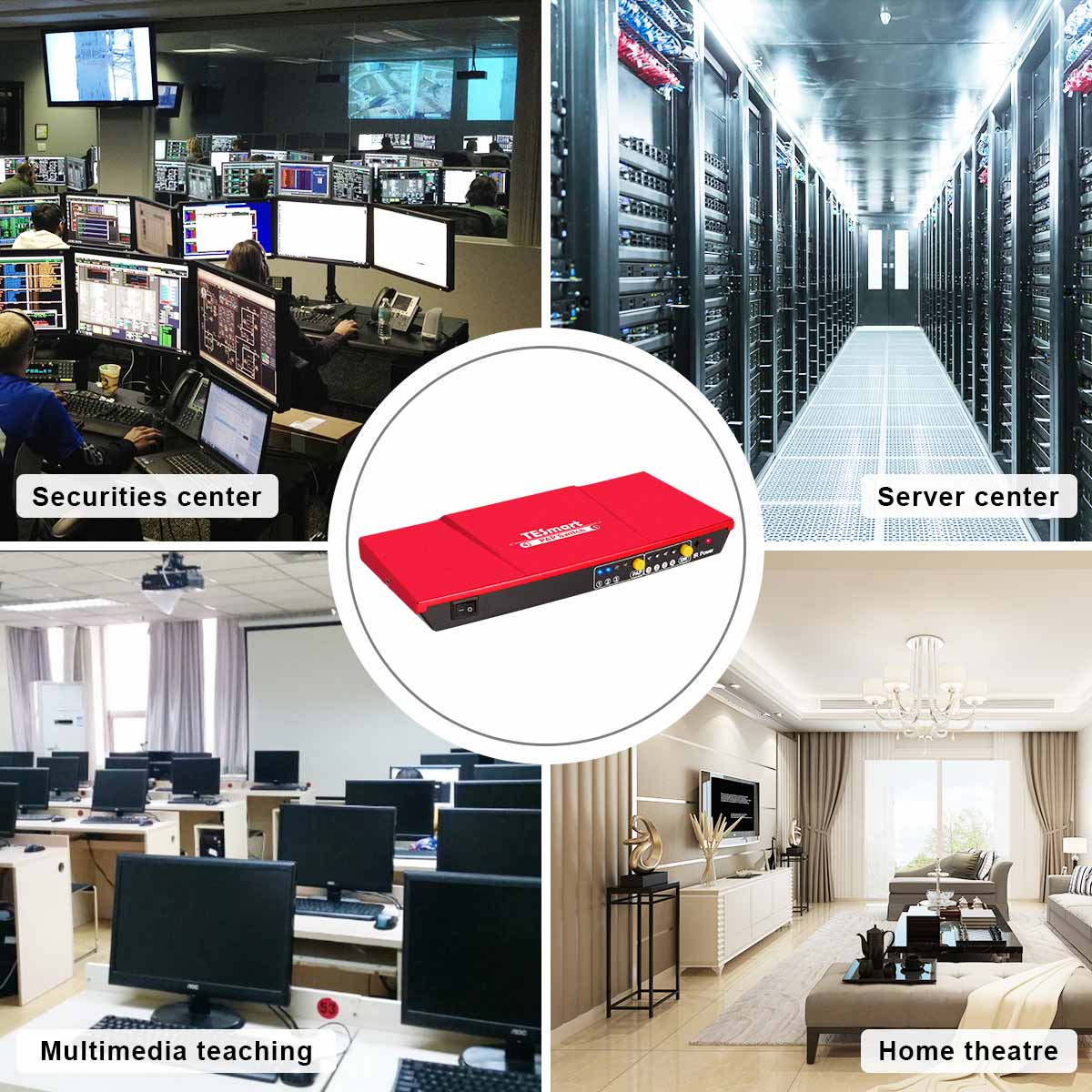 TESmart HDMI Switch 4 Port HDMI Switch 1080P@60Hz Multi Viewer und nahtloses Umschalten 4 in 1 Out Seamless HDMI Switch，Multi-View1080p@60Hz，IR-Fernbedienung