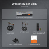 TESmart HKS202-M24-EUBK Dual Monitor KVM Switch HDMI 2.1 Dual 4K144Hz KVM Switch Gaming Dock für 2 PCs & 2 Monitore, mit ADI-Chip, EDID, VRR, FVA, ALLM und dynamischem HDR 10652805090716 HDMI 2.1 Dual 4K144Hz KVM Dock für 2 PCs & 2 Monitore, ADI-Chip, EDID, VRR, HDR EU Plug