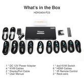 TESmart Quad-Monitor-MST-KVM-Dockingstation-Kit - 4K60Hz, EDID für 4 PCs Quad-Monitor MST KVM Dock - 4K60Hz, EDID für 4 PCs