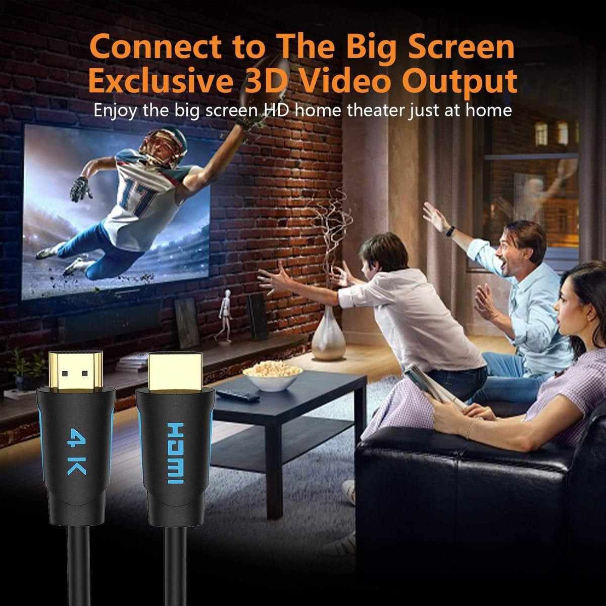 TESmart TESmart Accessoriess 4K HDMI Kabel 5ft 18Gbps Unterstützt 3D 4K@60Hz True HD Dolby 7.1 ARC HDCP 2.2