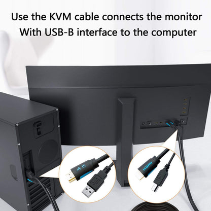 TESmart TESmart Accessoriess TESmart 1,5 m/3 m/5 m Standard-KVM-Kabel HDMI + USB 2.0-Kabel  TESmart USB KVM Kabel USB - A zu USB - B,USB + HDMI Kabel