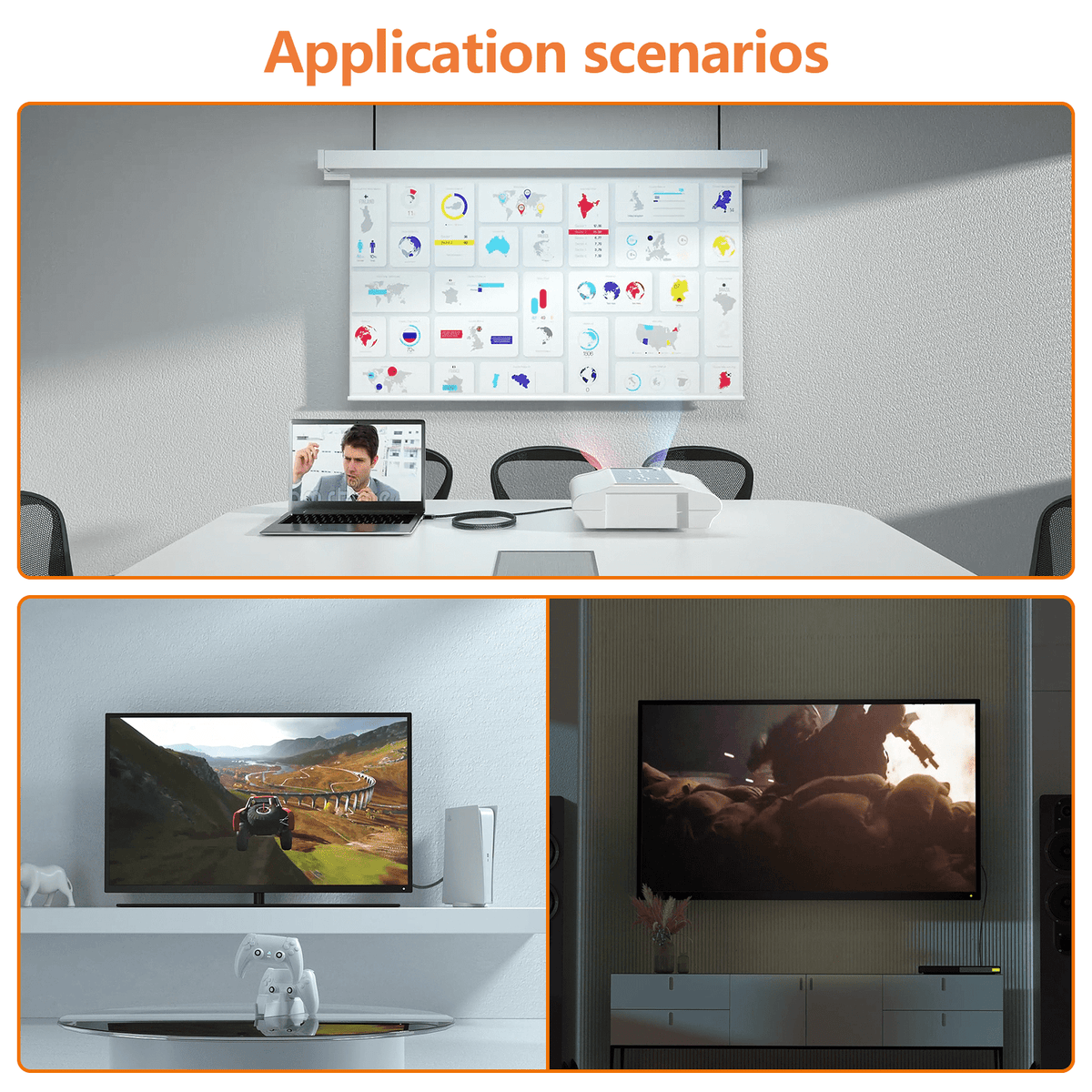 TESmart TESmart Accessoriess TESmart 8K@60Hz HDMI 2.1 Kabel, 48Gbps, 4K@120Hz / 2K@240Hz HDMI 2.1 8K Kabel Unterstüzung y HDR, Dolby Vision, 3D, ARC -TESmart