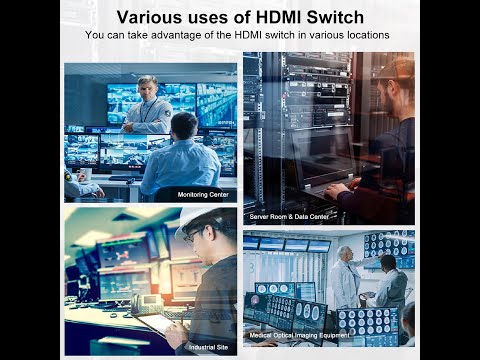 8/16-portars rackmonterad HDMI-switch 4K@60Hz mit RS232/LAN